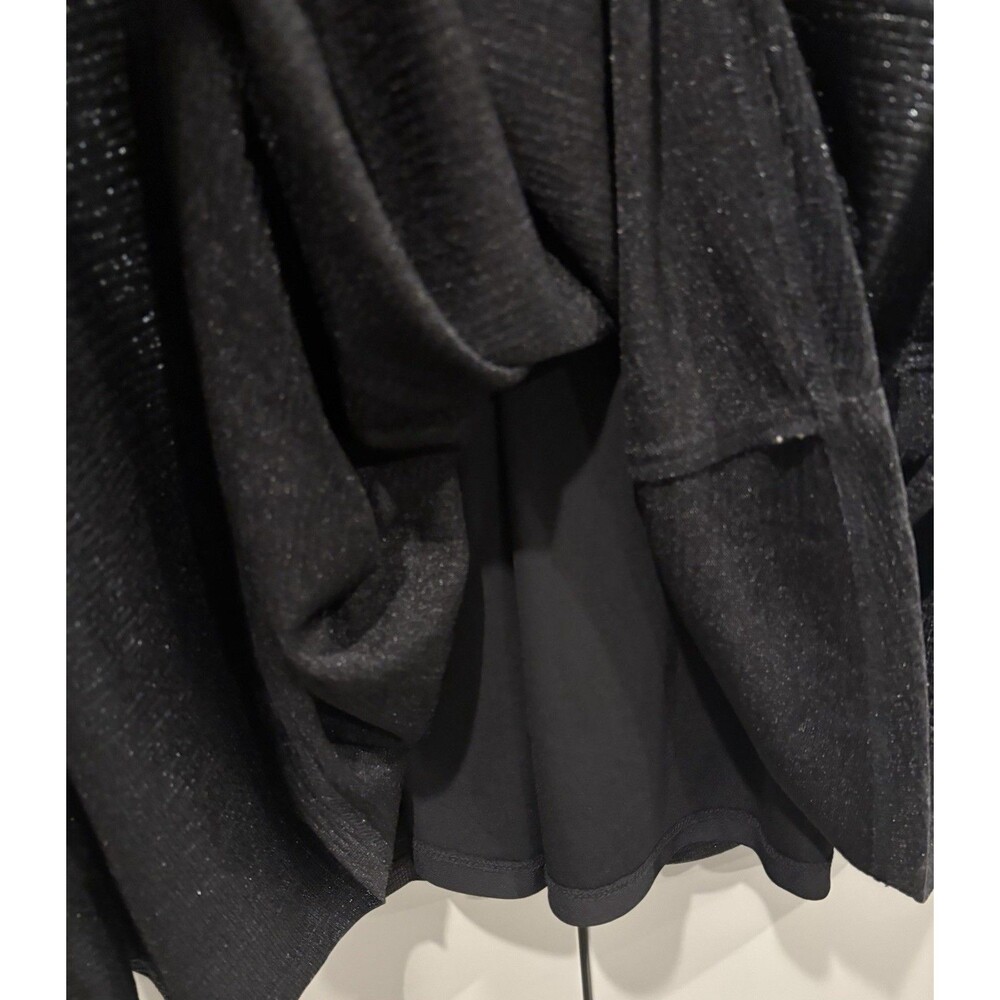 NEW Lauren Ralph Lauren Women's Black Twist-Front Cape-Overlay Gown Dress Sz 10 - Picture 6 of 7